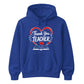 Heart Book Thank You Teacher Unisex Hoodie