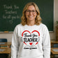 Heart Book Thank You Teacher Unisex Sweatshirt
