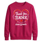 Heart Book Thank You Teacher Unisex Sweatshirt