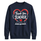 Heart Book Thank You Teacher Unisex Sweatshirt