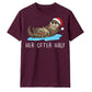 Her Otter Half Christmas Lights Graphic Unisex T-Shirt