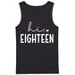 Hi Eighteen Slogan 18th Birthday Men Tank Top