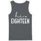 Hi Eighteen Slogan 18th Birthday Men Tank Top