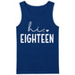 Hi Eighteen Slogan 18th Birthday Men Tank Top