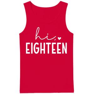 18th Birthday Tank Top Men Hi Eighteen