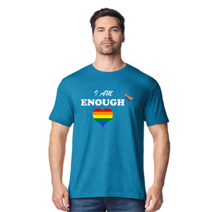 I Am Enough Bold Pride Heart Statement Unisex T-Shirt Pride Day LGBTQ