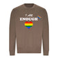 I Am Enough Rainbow Heart Pride Month Unisex Sweatshirt