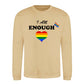 I Am Enough Rainbow Heart Pride Month Unisex Sweatshirt