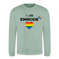 I Am Enough Rainbow Heart Pride Month Unisex Sweatshirt