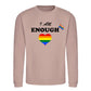 I Am Enough Rainbow Heart Pride Month Unisex Sweatshirt