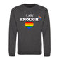 I Am Enough Rainbow Heart Pride Month Unisex Sweatshirt