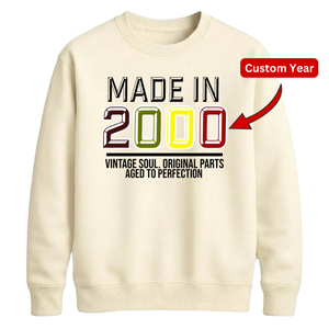 Personalized Birthday Gift Sweatshirt | Vintage Retro Soul Design for Her & Him