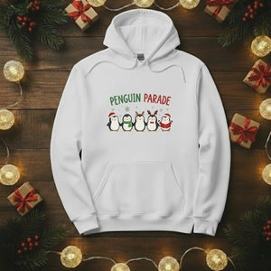 Penguin Parade Christmas Hoodie