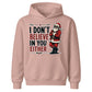 I Don't Believe In You Either Christmas Kids Hoodie