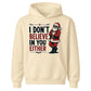 I Don't Believe In You Either Christmas Kids Hoodie