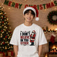 I Don't Believe In You Either Santa Christmas Oversized T-Shirt