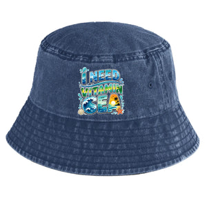 I Need Vitamin Sea Vintage Beach Summer Adult Hat