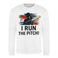 I Run The Pitch Women Cricket Printed Unisex Sweatshirt - T20 Womens World Cup