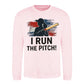 I Run The Pitch Women Cricket Printed Unisex Sweatshirt - T20 Womens World Cup