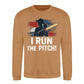 I Run The Pitch Women Cricket Printed Unisex Sweatshirt - T20 Womens World Cup
