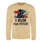 I Run The Pitch Women Cricket Printed Unisex Sweatshirt - T20 Womens World Cup