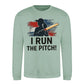 I Run The Pitch Women Cricket Printed Unisex Sweatshirt - T20 Womens World Cup