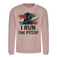 I Run The Pitch Women Cricket Printed Unisex Sweatshirt - T20 Womens World Cup