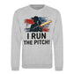I Run The Pitch Women Cricket Printed Unisex Sweatshirt - T20 Womens World Cup