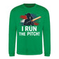 I Run The Pitch Women Cricket Printed Unisex Sweatshirt - T20 Womens World Cup