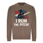 I Run The Pitch Women Cricket Printed Unisex Sweatshirt - T20 Womens World Cup