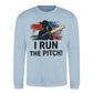 I Run The Pitch Women Cricket Printed Unisex Sweatshirt - T20 Womens World Cup