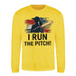 I Run The Pitch Women Cricket Printed Unisex Sweatshirt - T20 Womens World Cup
