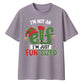 I'm Not An Elf I'm Just Fun Sized Christmas Oversized T-Shirt