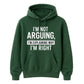 I'm Not Arguing I'm Explaining Funny Slogan Unisex Hoodie