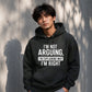 I'm Not Arguing I'm Explaining Funny Slogan Unisex Hoodie
