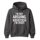 I'm Not Arguing I'm Explaining Funny Slogan Unisex Hoodie