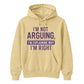 I'm Not Arguing I'm Explaining Funny Slogan Unisex Hoodie