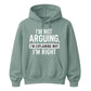 I'm Not Arguing I'm Explaining Funny Slogan Unisex Hoodie