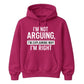 I'm Not Arguing I'm Explaining Funny Slogan Unisex Hoodie