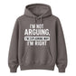 I'm Not Arguing I'm Explaining Funny Slogan Unisex Hoodie