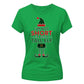 I'm Not Short I'm A Tall Elf Christmas Ladies T-Shirt