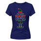 I'm Not Short I'm A Tall Elf Christmas Ladies T-Shirt