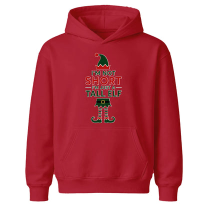 I'm Not Short I'm Just A Tall Elf Christmas Kids Hoodie