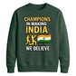 Indian Cricket T20 World Cup 2026 Indian Team 2026 Printed Unisex Sweatshirt