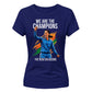 India T20 Women's World Cup India Champions Women Cricket Printed Ladies Fit T-Shirt