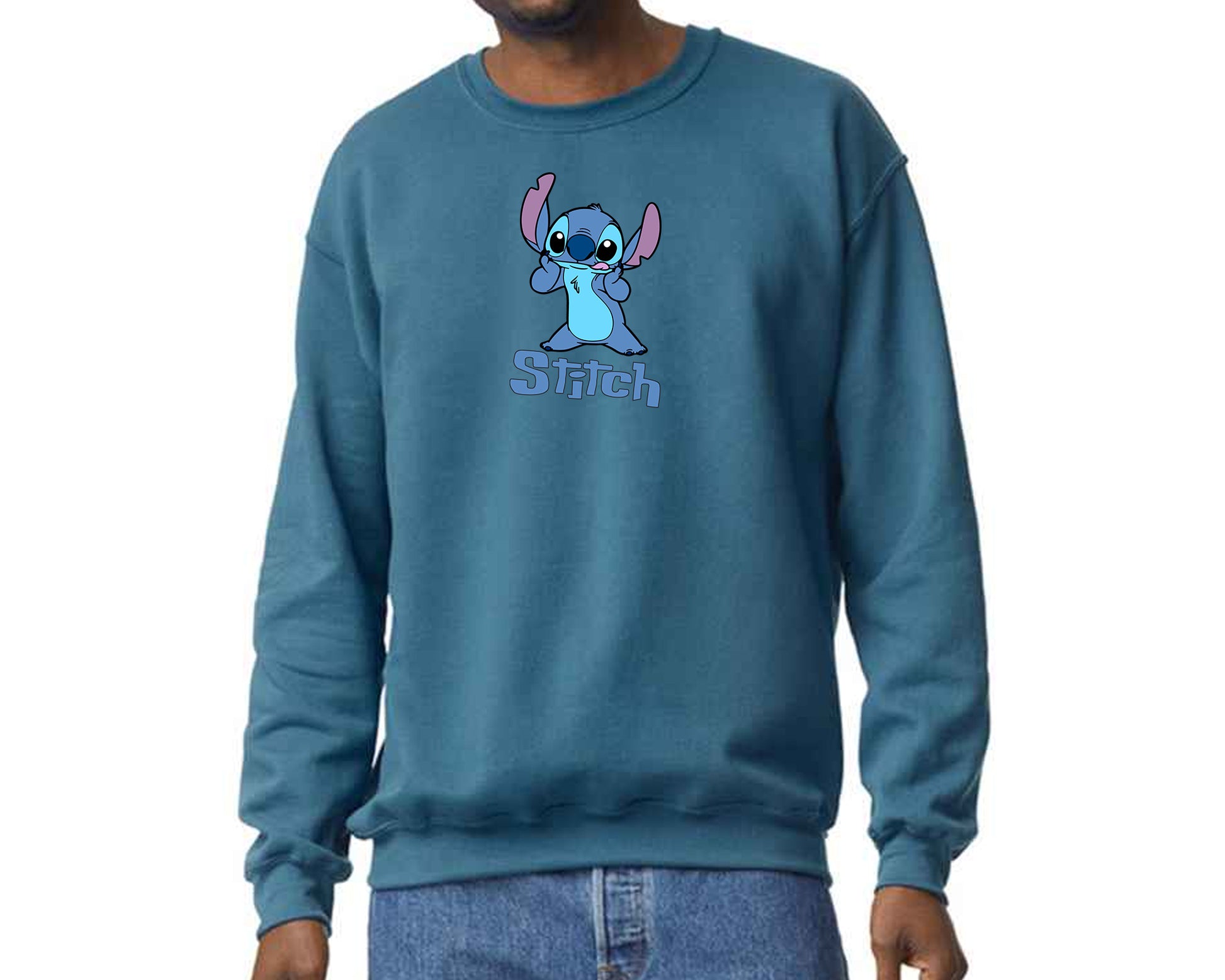 Stitch Sweatshirt, Cozy Pullover with Cute Lilo & Stitch Graphic Jumper, Classic Fit for Women & Men M8404