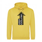 Inspiring Keep Evolving Upward Arrow Graphic Unisex Hoodie