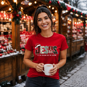Jesus Is The Reason For The Season Christmas Ladies T-Shirt