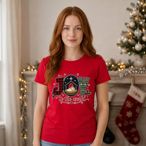 Joy To The World Nativity Christmas Unisex T-Shirt