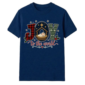 Joy To The World Nativity Christmas Unisex T-Shirt